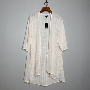 Torrid Duster Sheer Pink‎  Kimono Size 00 (M/L)